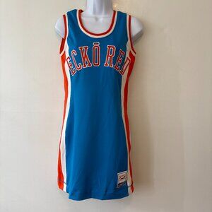 Vintage Y2K Ecko Red Blue Sheath Jersey Dress Womens Small